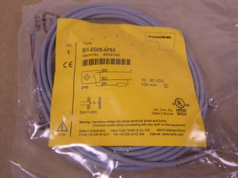 TURCK BI1-EG05-AP6X Inductive Proximity Sensor Switch 4609740 , 10-30VDC | Electrical MRO Replacement Parts & Components and Commercial Electrical Supplies Company