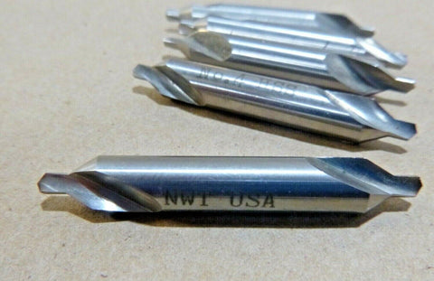 1/8" END MILL, DOUBLE ENDED, 2-1/8" LONG, 2 FLUTE, 5/16" SHANK, HSS, USA (5 Pcs)