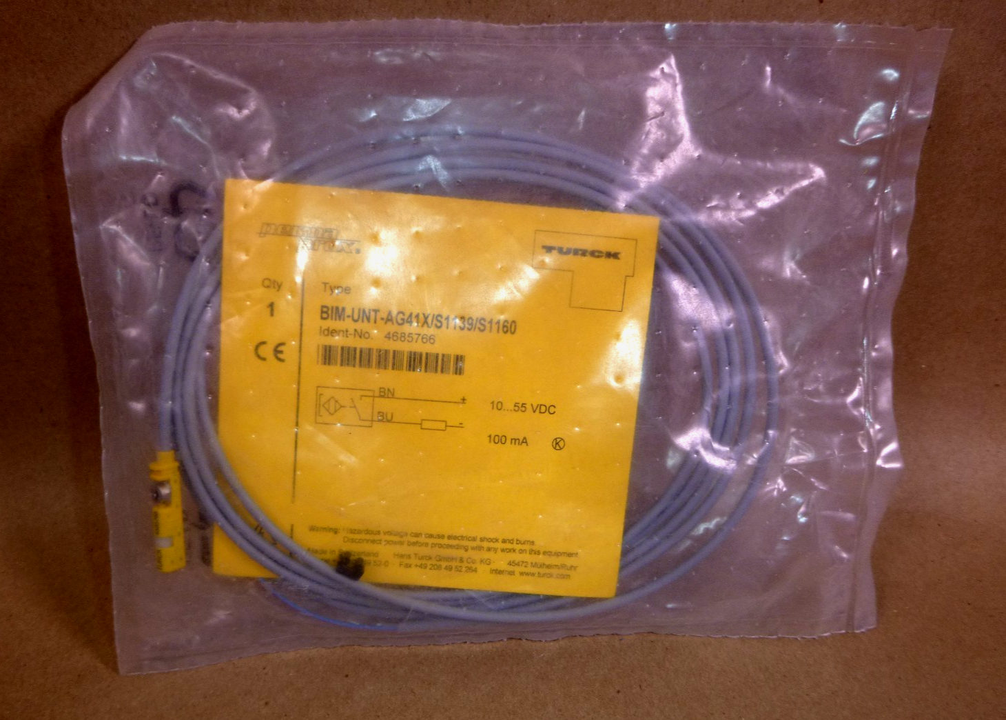 4685766 Turck BIM-UNT-AG41X/S1139/S1160 Magnetic Field Sensor For Air Cylinders