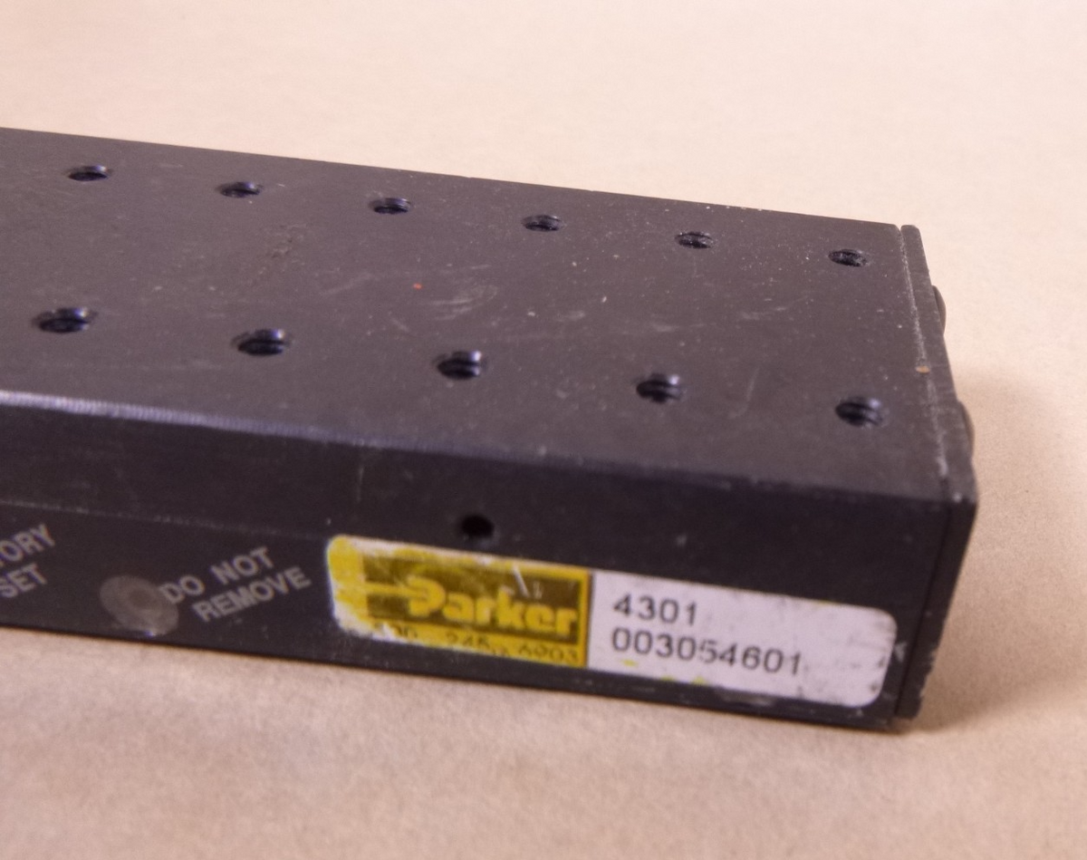 Parker 4301 Precision Linear Ball Bearing Slide Stage – 3” Travel , 4" Long
