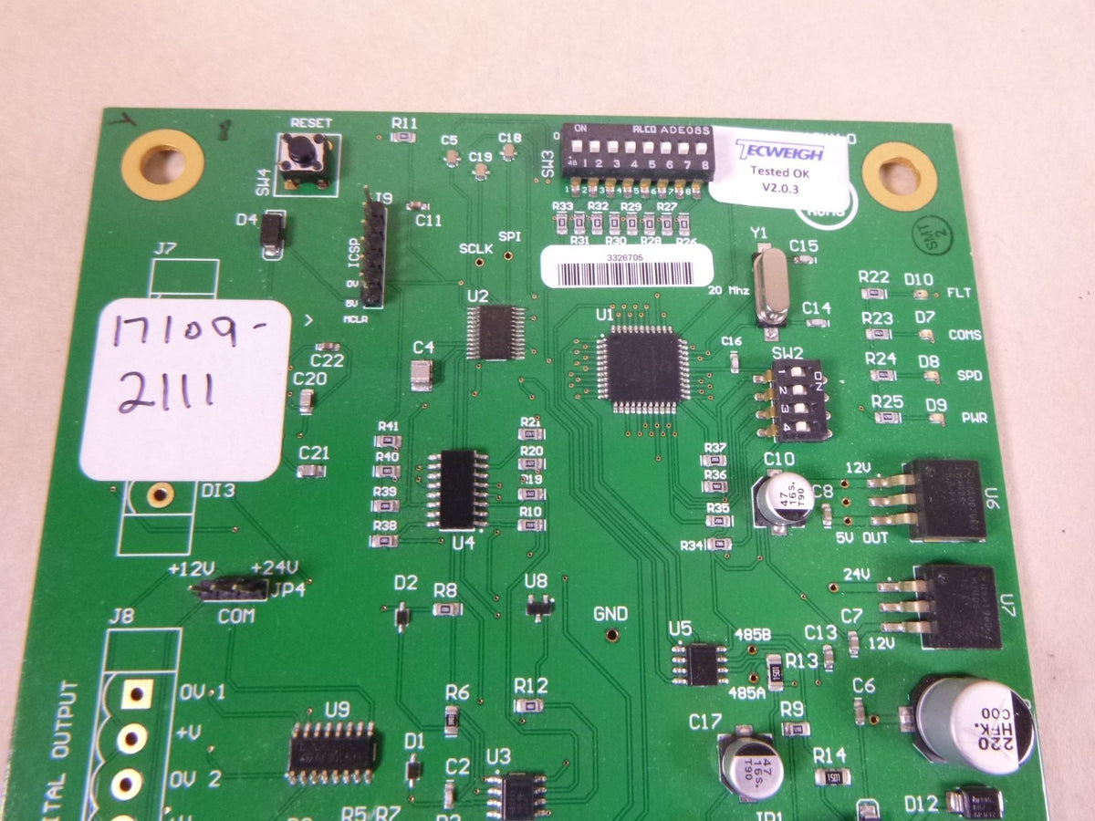 Tecweigh SC500 Wy15 Belt Scale Signal Conditioning Circuit Board