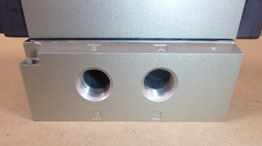 VFR4210-3EZ-03 SMC 5 Port Solenoid Valve, 2 Position Double, 120V, 3/8" Ports | Industrial MRO Replacement Parts, Manufacturing Machine Parts & Components, Heavy Equipment Parts Supplier