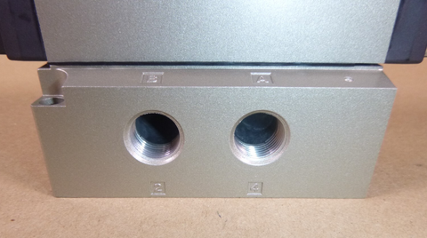 VFR4210-3EZ-03 SMC 5 Port Solenoid Valve, 2 Position Double, 120V, 3/8" Ports | Industrial MRO Replacement Parts, Manufacturing Machine Parts & Components, Heavy Equipment Parts Supplier