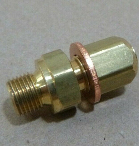 (14 PACK) PARKER 6mm OD x 1/8-28 BSPP BRASS COMPRESSION TUBE MALE CONNECTOR