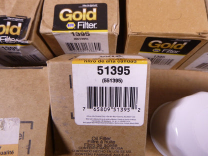 (Lof of 15) NAPA Gold Oil Filter 1395 Wix 551395, 51395 Onan, Deere, Generac | Industrial Tractor Parts Supplier and Surplus Tractor Parts &amp; Accessories