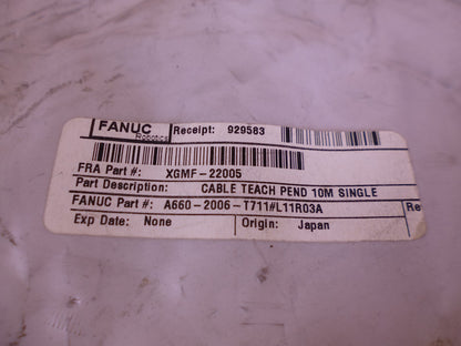 Genuine Fanuc A660-2006-T711 Robot Teaching Pendant Cable 10M | Electrical MRO Replacement Parts &amp; Components and Commercial Electrical Supplies Company