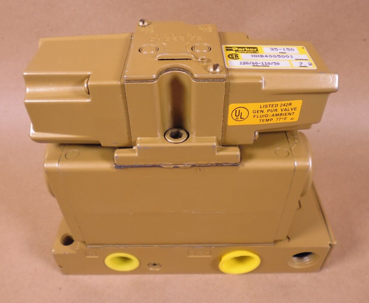 Parker HHB4005001 Pneumatic Solenoid Valve , 35-150PSI , 120/60-110/50 , HHB400 | Industrial MRO Replacement Parts, Manufacturing Machine Parts &amp; Components, Heavy Equipment Parts Supplier