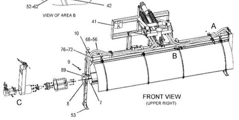 GENUINE OEM CAT CATERPILLAR 138-3423 10" CLAMPING RING FOR BA30 BP22 BROOM