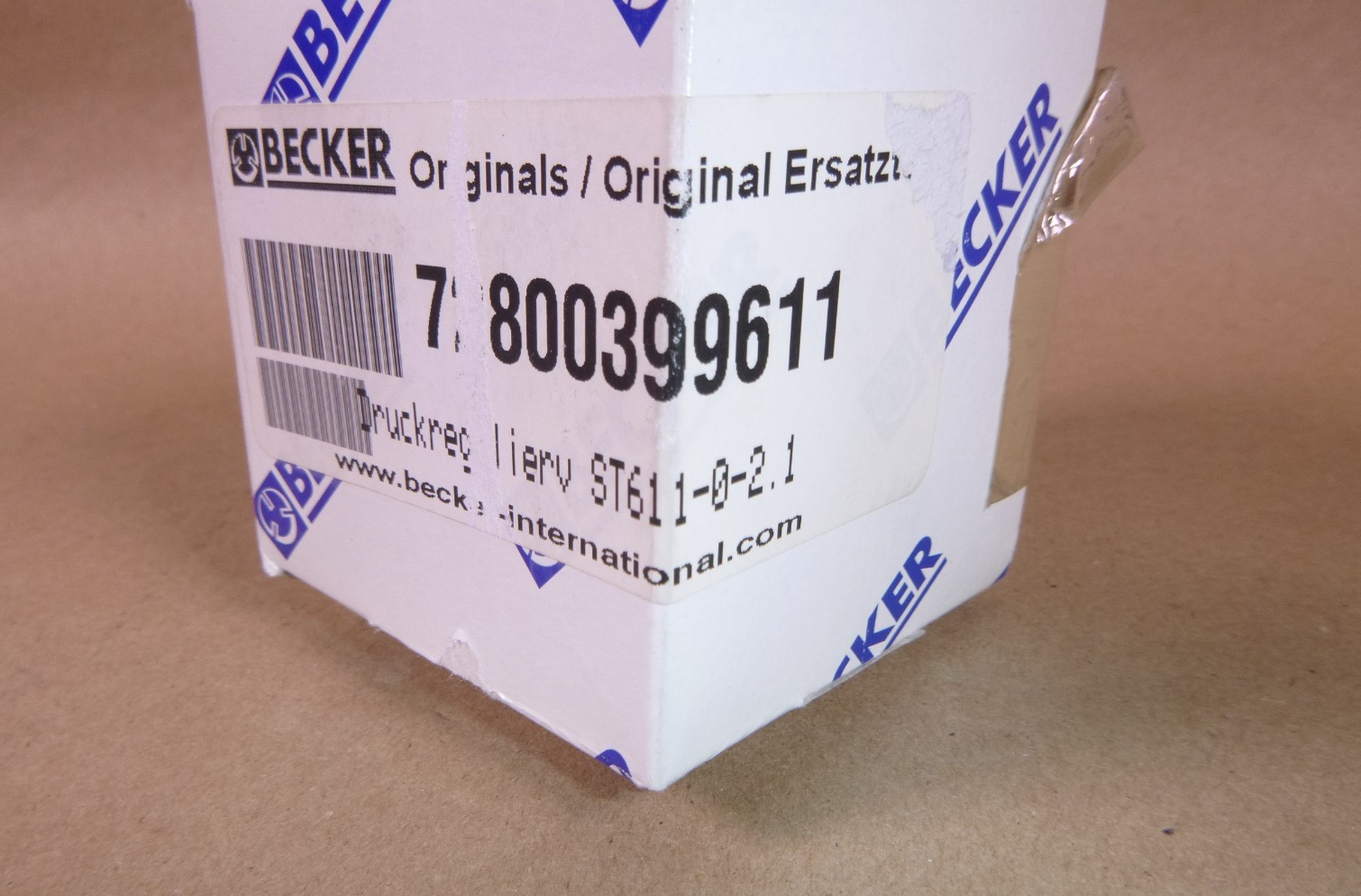 Genuine Becker 72800399611 Pressure Regulating Valve ST 611-0-2.1 | Industrial MRO Replacement Parts, Manufacturing Machine Parts &amp; Components, Heavy Equipment Parts Supplier