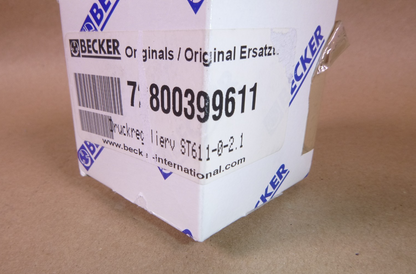Genuine Becker 72800399611 Pressure Regulating Valve ST 611-0-2.1 | Industrial MRO Replacement Parts, Manufacturing Machine Parts &amp; Components, Heavy Equipment Parts Supplier