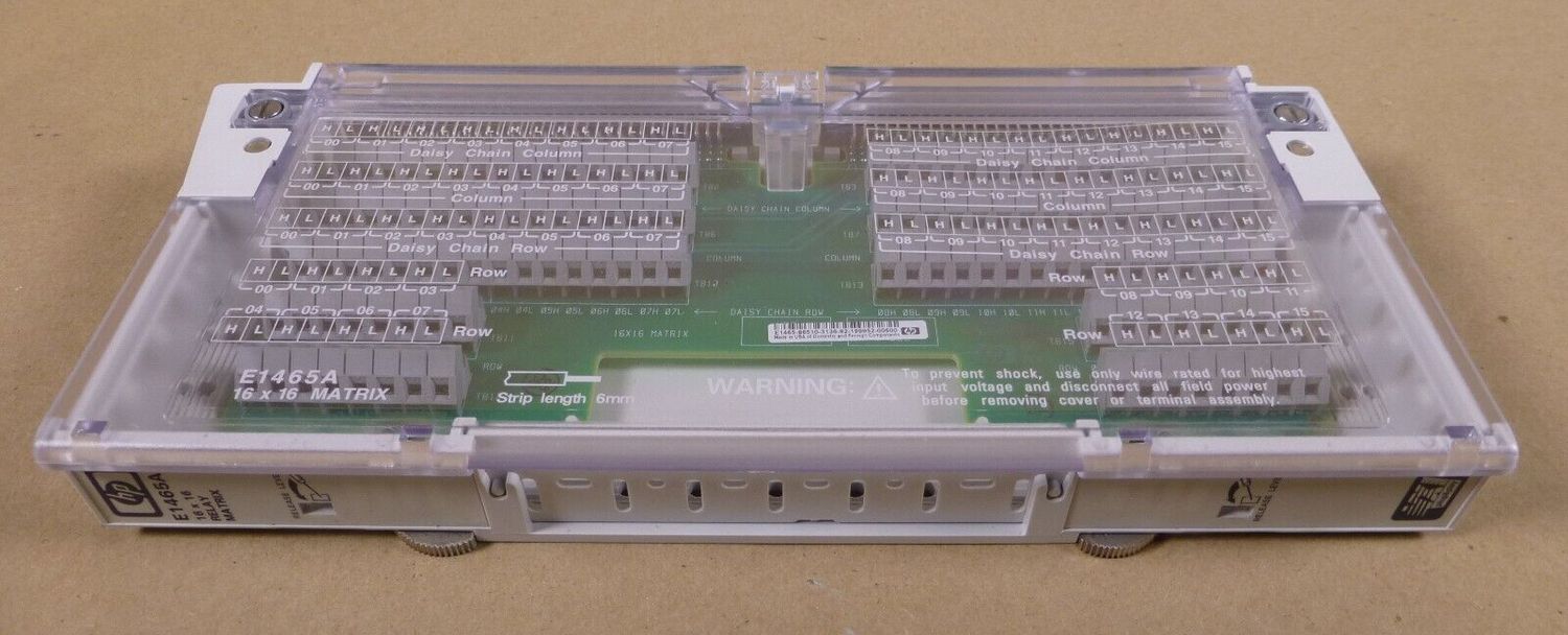 HP E1465A 16x16 Relay Matrix Switch USA , E1465-80010 | Electrical MRO Replacement Parts &amp; Components and Commercial Electrical Supplies Company