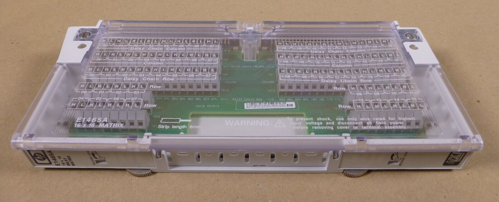 HP E1465A 16x16 Relay Matrix Switch USA , E1465-80010 | Electrical MRO Replacement Parts &amp; Components and Commercial Electrical Supplies Company