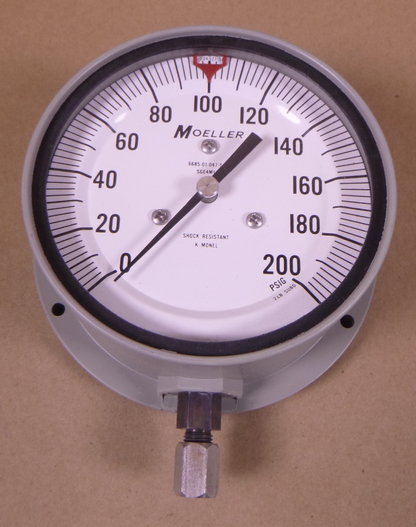 Moeller SGE4M14N 0-200 PSIG Shock-Resistant Pressure Gauge , 6685-01-047-5116 | Industrial MRO Replacement Parts, Manufacturing Machine Parts &amp; Components, Heavy Equipment Parts Supplier