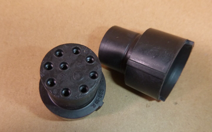 (Lot of 2) ITT 120-1868-000 Female Circular Connector Body (Pins Not Included) | Industrial MRO Replacement Parts, Manufacturing Machine Parts &amp; Components, Heavy Equipment Parts Supplier