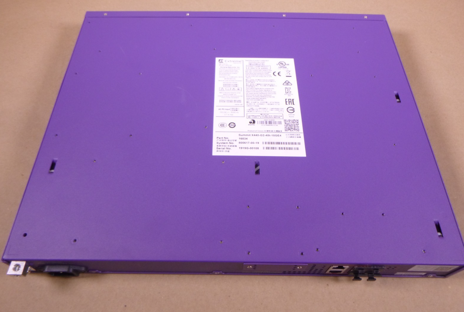 USED Extreme Networks ExtremeSwitching Summit X440-G2 X440-G2-48t-10GE4 (16534) | Electrical MRO Replacement Parts &amp; Components and Commercial Electrical Supplies Company