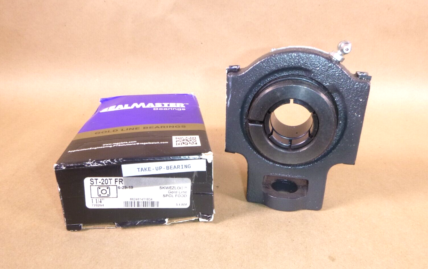 Sealmaster ST-20T Take-Up Ball Bearing Unit, Side Mount, 1-1/4" Bore, Skwezloc | Industrial MRO Replacement Parts, Manufacturing Machine Parts &amp; Components, Heavy Equipment Parts Supplier