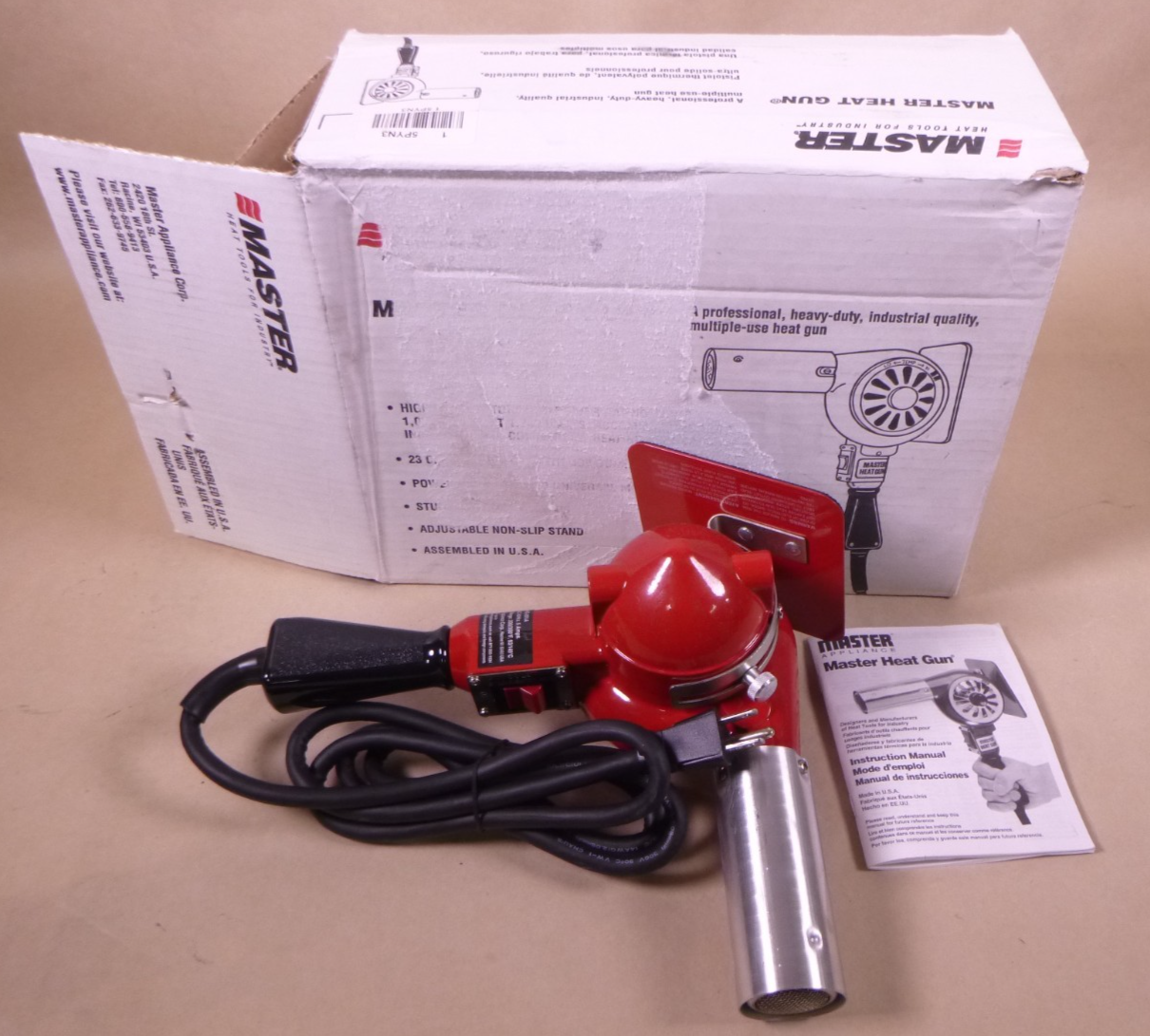 Master Appliance HG-201A Heat Gun , 120V , 600W , 200-300F/93-150C | Industrial MRO Tools and Replacement Industrial Equipment Components