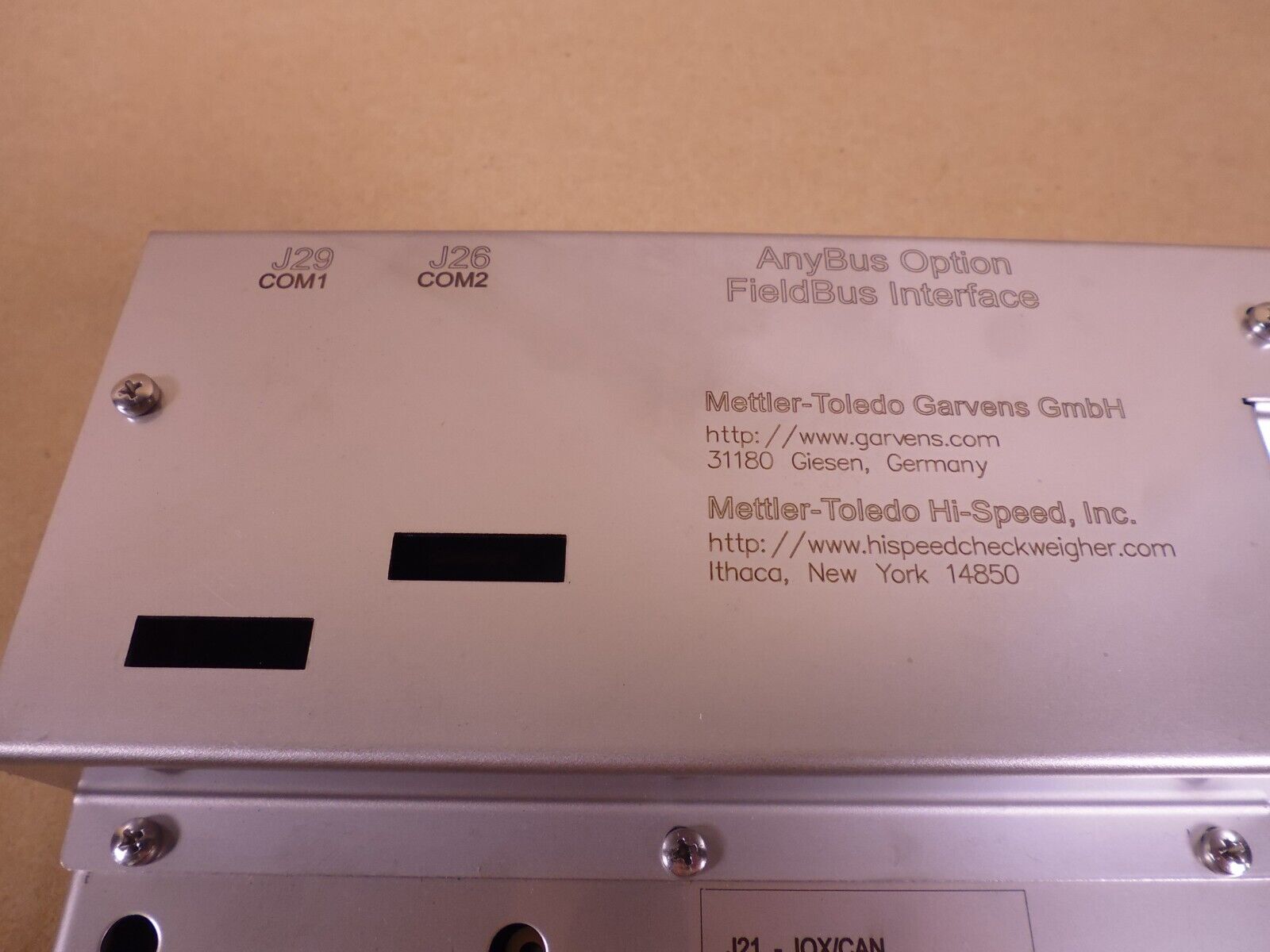 Mettler Toledo XRTC PCB 0066103415 A 1920 Anybus Module Fieldbus Interface | Electrical MRO Replacement Parts &amp; Components and Commercial Electrical Supplies Company