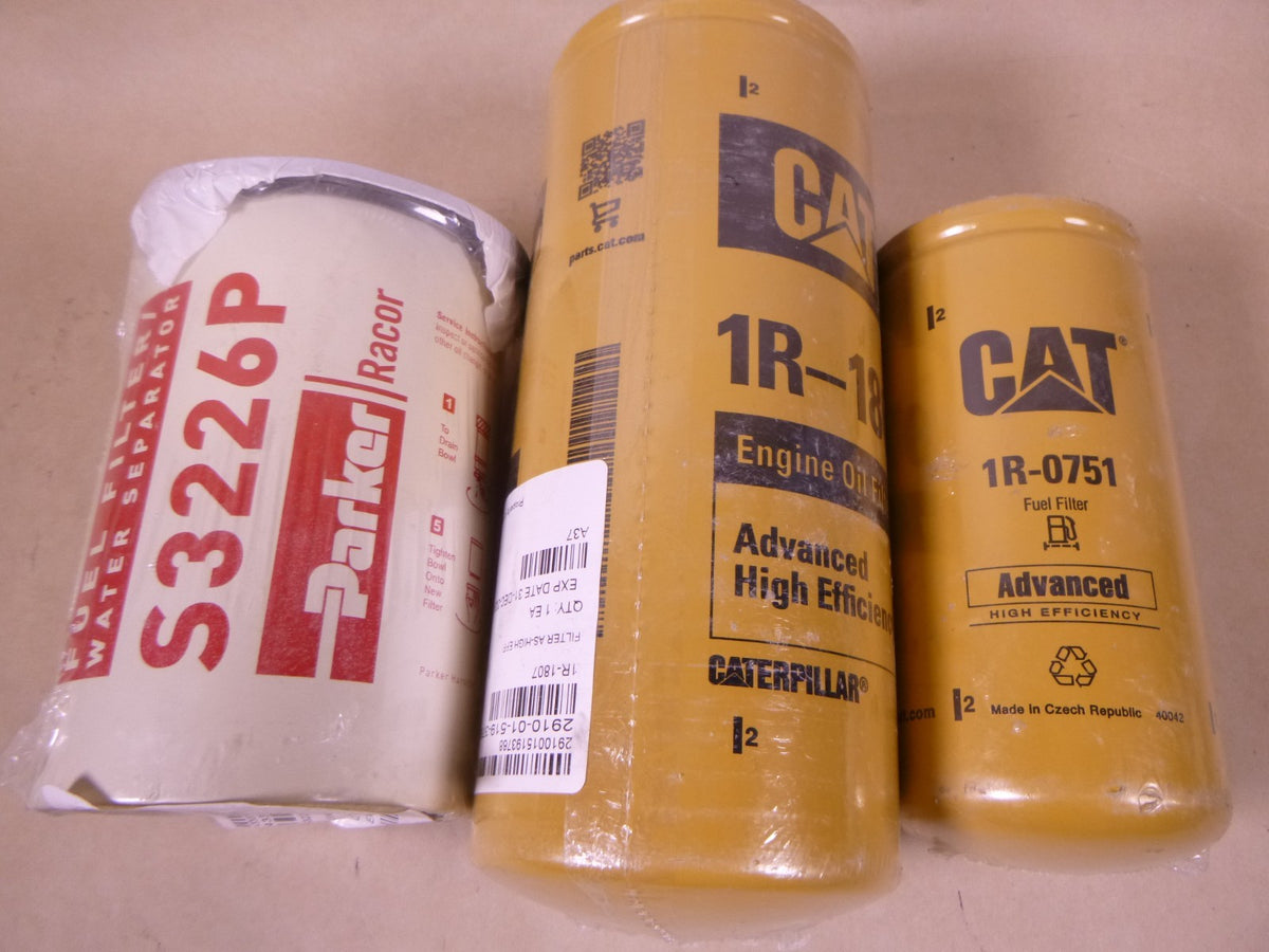 FMTV LMTV Oil, Fuel &amp; Fuel Seperator Filter 6Month Service Kit For C-7 C7 Engine