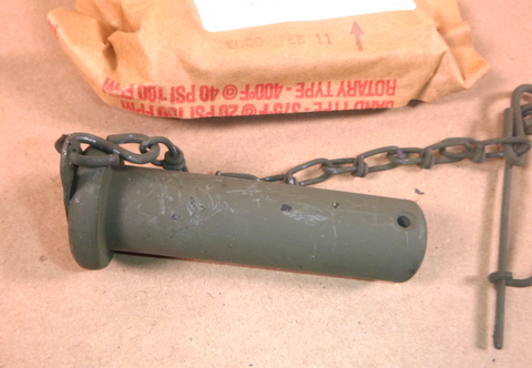 M939 Military Trucks 1" x 3-1/2" Tow Arm Shackle Pin 12375352, 5315-00-741-2924 | Genuine M35 Military Truck Parts and M939 Cargo Truck Surplus Parts