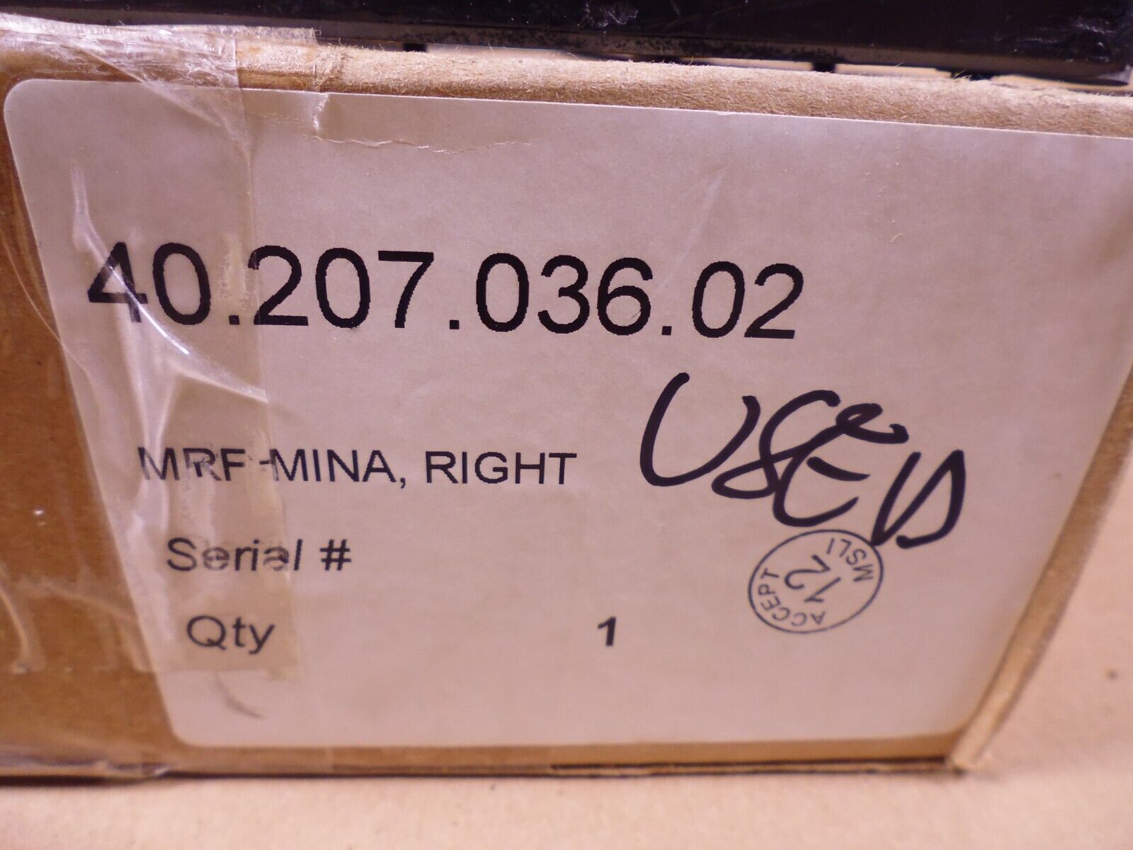 Meyer Sound 40.207.036.01 &amp; 40.207.036.02 MRF-MINA Left Right Rigging Frame | Electrical MRO Replacement Parts &amp; Components and Commercial Electrical Supplies Company
