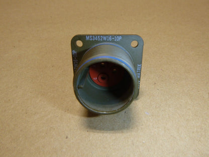 MS3452W16-10P Circular MIL Connector, Box Mount, Size 16, 3 Position 9442W16-10P | Electrical MRO Replacement Parts &amp; Components and Commercial Electrical Supplies Company