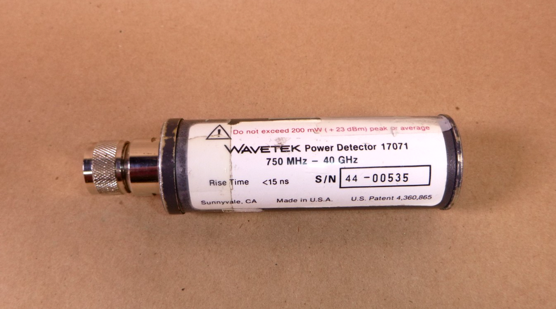 USED Wavetek 17071 Power Detector 750 MHz to 40 GHz Made in USA | Electrical MRO Replacement Parts &amp; Components and Commercial Electrical Supplies Company
