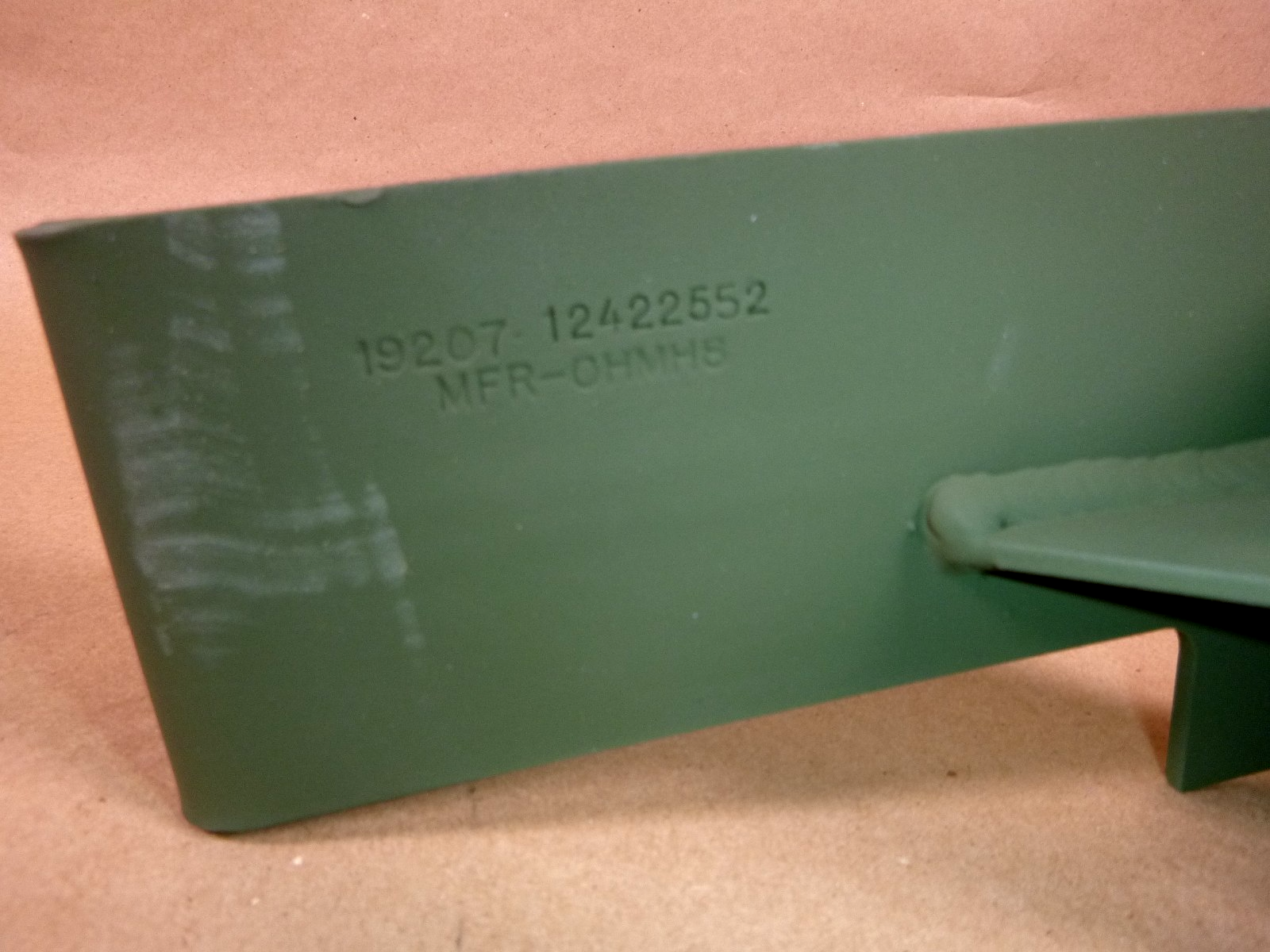 USGI FMTV / LMTV Hydraulic Reservoir Support Bracket 12422552, 5340-01-491-0518 | Genuine FMTV Replacement Parts, LMTV Parts For Sale and Military Surplus Medium Tactical Vehicle Parts &amp; Components