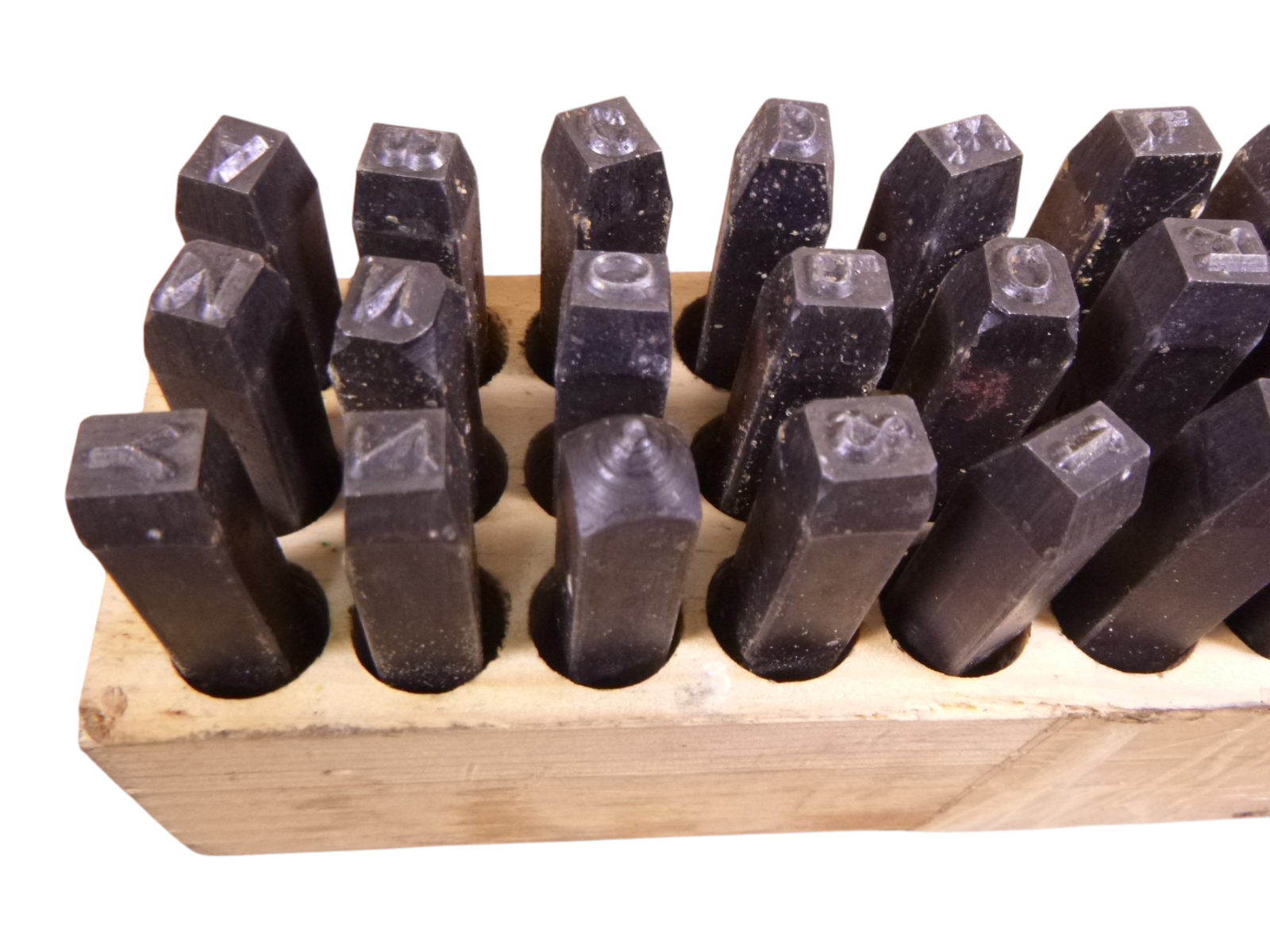 USED YOUNG BROS. Hand Stamp Die Set 3/16" A-Z Letters &amp; 1-8 Numbers , 36 Pieces | Industrial MRO Tools and Replacement Industrial Equipment Components