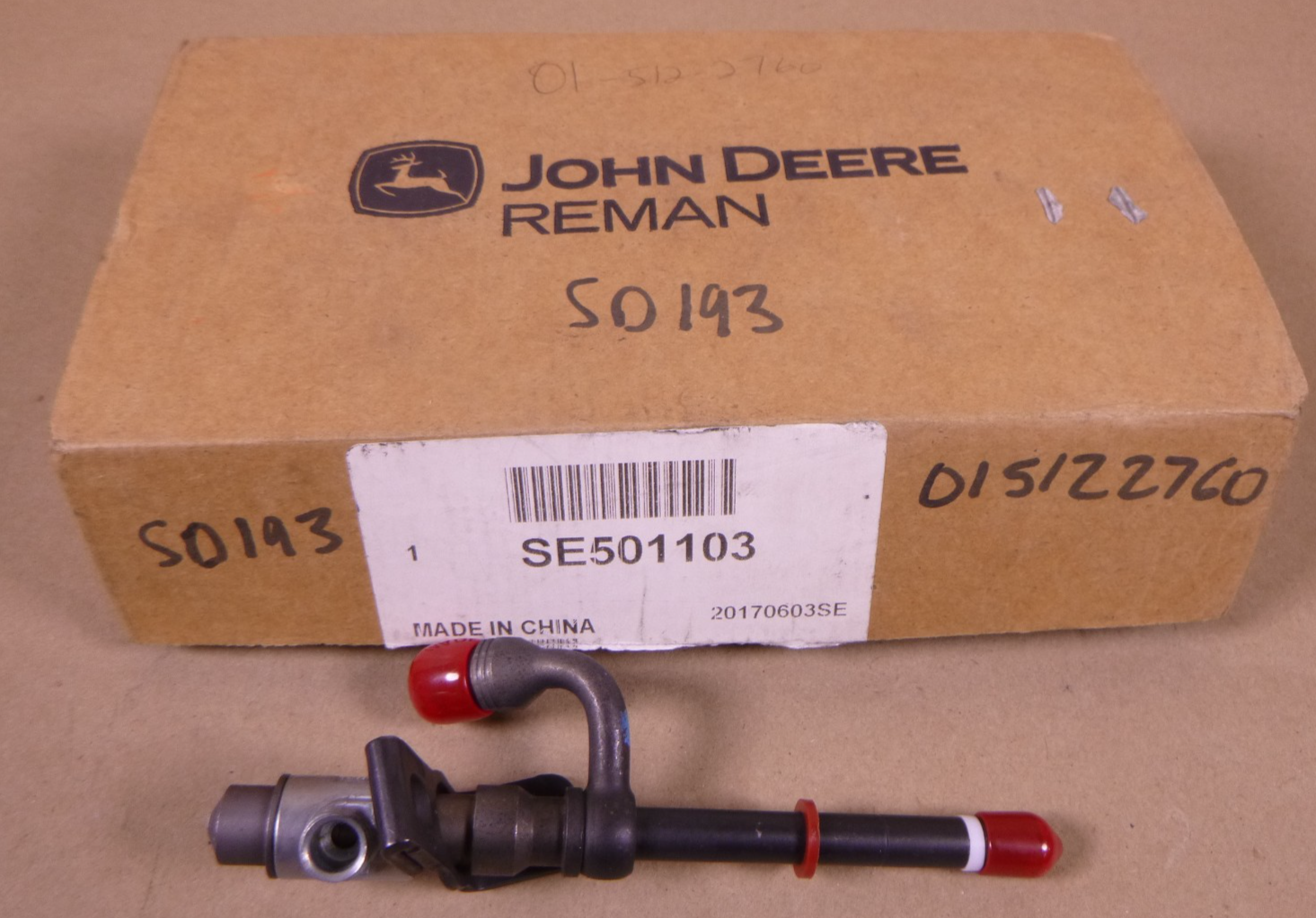 OEM John Deere SE501103 REMAN Fuel Injection Nozzle RE507766 Genuine | Industrial Tractor Parts Supplier and Surplus Tractor Parts &amp; Accessories