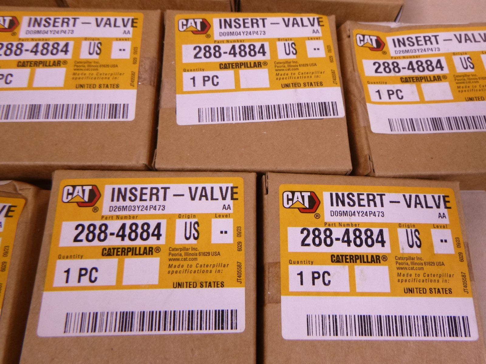(Lot Of 10) OEM CAT Caterpillar 288-4884 Insert Valve Seat C-18 C-15 C-16 3406E