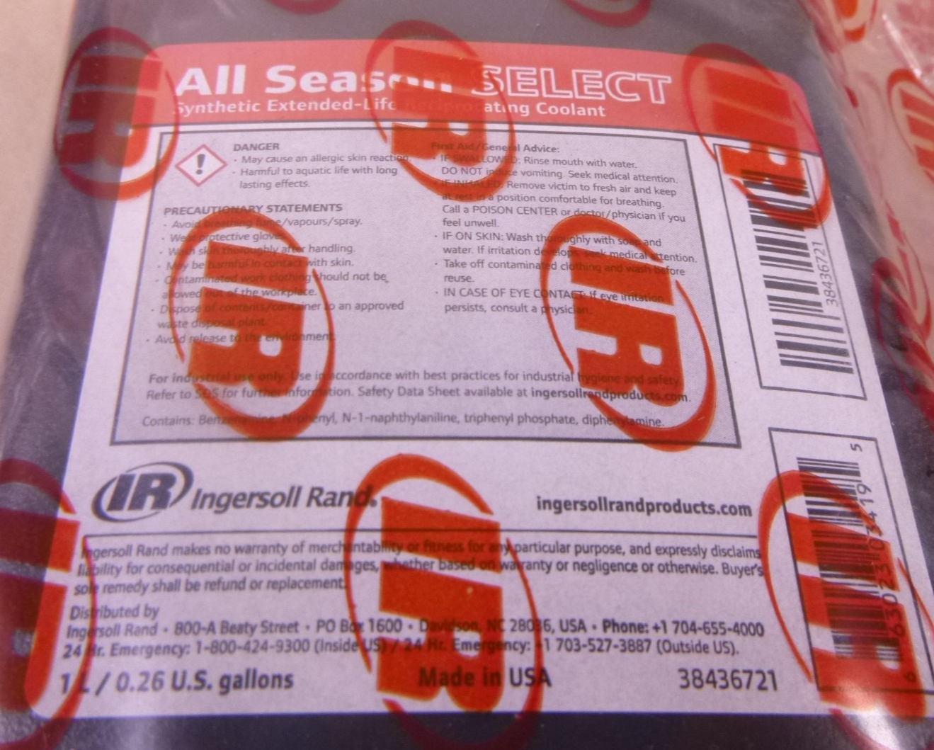 4 Pack Ingersoll Rand All Season Select Synthetic Recip Coolant | Replacement Truck Parts, Trailer Accessories, Automobile Supplies, Car Parts &amp; Accessories