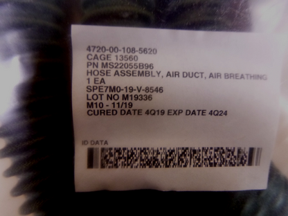 USGI Air Hose 4720-00-108-5620, HC200B96, 8148650, MIL-H-81581, MS22055B96 | Industrial MRO Replacement Parts, Manufacturing Machine Parts &amp; Components, Heavy Equipment Parts Supplier