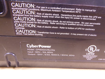 CyberPower CP1500AVRLCDTAA 1500VA Mini-Tower UPS | Electrical MRO Replacement Parts &amp; Components and Commercial Electrical Supplies Company