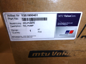 New MTU Diesel Engine Series 2000 Oil Pump 5351800401 (No Core Charge)