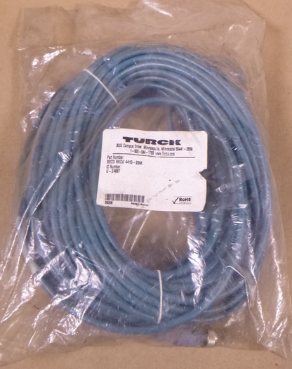 Turck RSCD RKCD 4410-20M Sensor Cordset Cable 4-Pin , U-24887 | Electrical MRO Replacement Parts &amp; Components and Commercial Electrical Supplies Company
