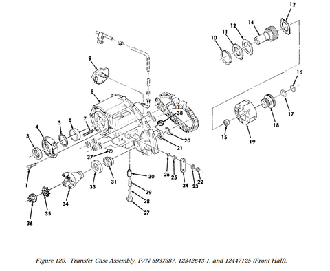 14 PACK Transfer Case Oil Seal HMMWV M998 Humvee 5714224 19016 5330-01-413-3713 | Genuine HMMWV Replacement Parts and Military Surplus Humvee Parts & Accessories