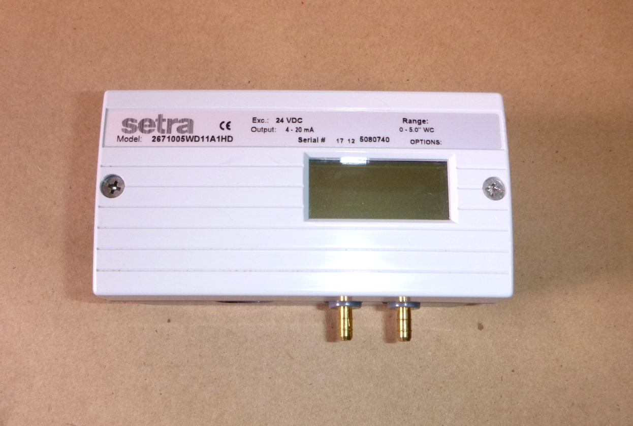 2671005WD11A1HD Setra 267 Very Low Differential Pressure Transducer 0-5.0" WC | Electrical MRO Replacement Parts &amp; Components and Commercial Electrical Supplies Company