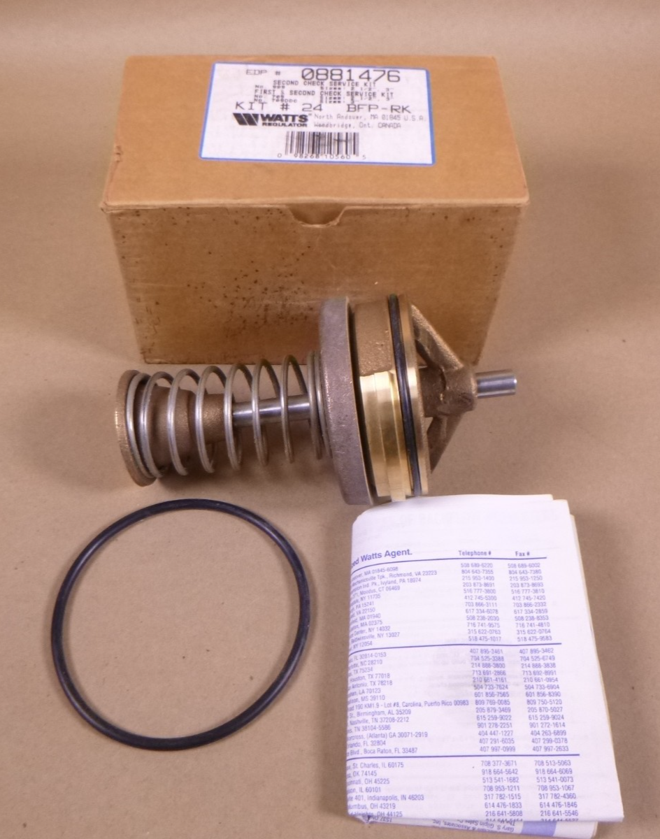 Watts 24 BFP-RK 709ddc 709 909 3" / 2-1/2" Second Check Service Kit 0881476