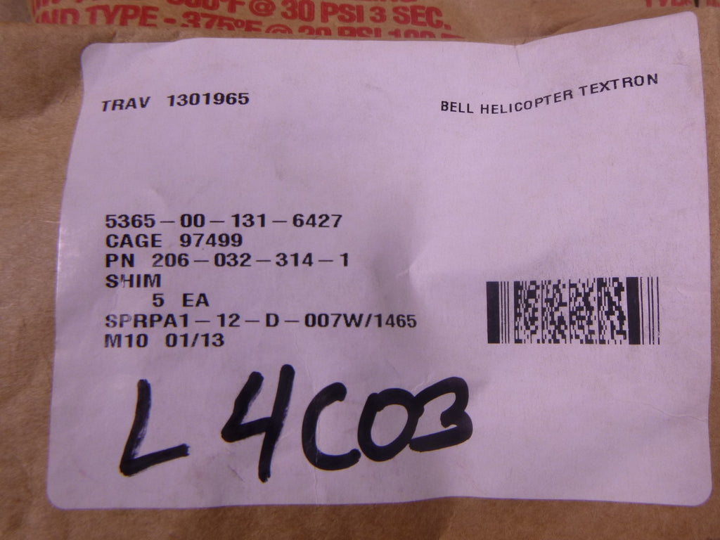(Lot Of 20) 206-032-314-1 Bell Shim 206-032-314-001 , 5365-00-131-6427 | Industrial Replacement Nuts & Bolts Distributor and Machinery Screws & Fasteners Supply