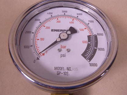 Enerpac GP-10S Pressure Gauge 4in , 0-10000 psi , 1/2in NPT , NOS