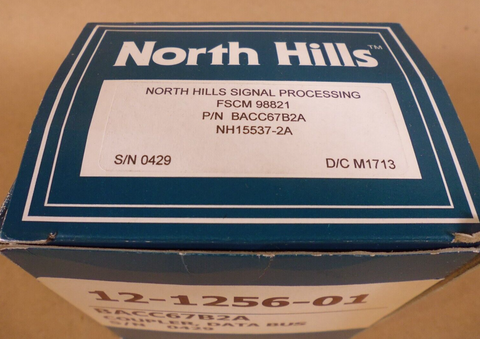 North Hills BACC67B2A Data Bus Coupler NH15537-2A FSCM 98821 , 5985-01-609-1043