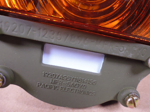 (2x) HMMWV M939 FMTV 24V FRONT TURN SIGNAL 11614156 Aluminum , 6220-01-433-8813 | Genuine FMTV Replacement Parts, LMTV Parts For Sale and Military Surplus Medium Tactical Vehicle Parts & Components