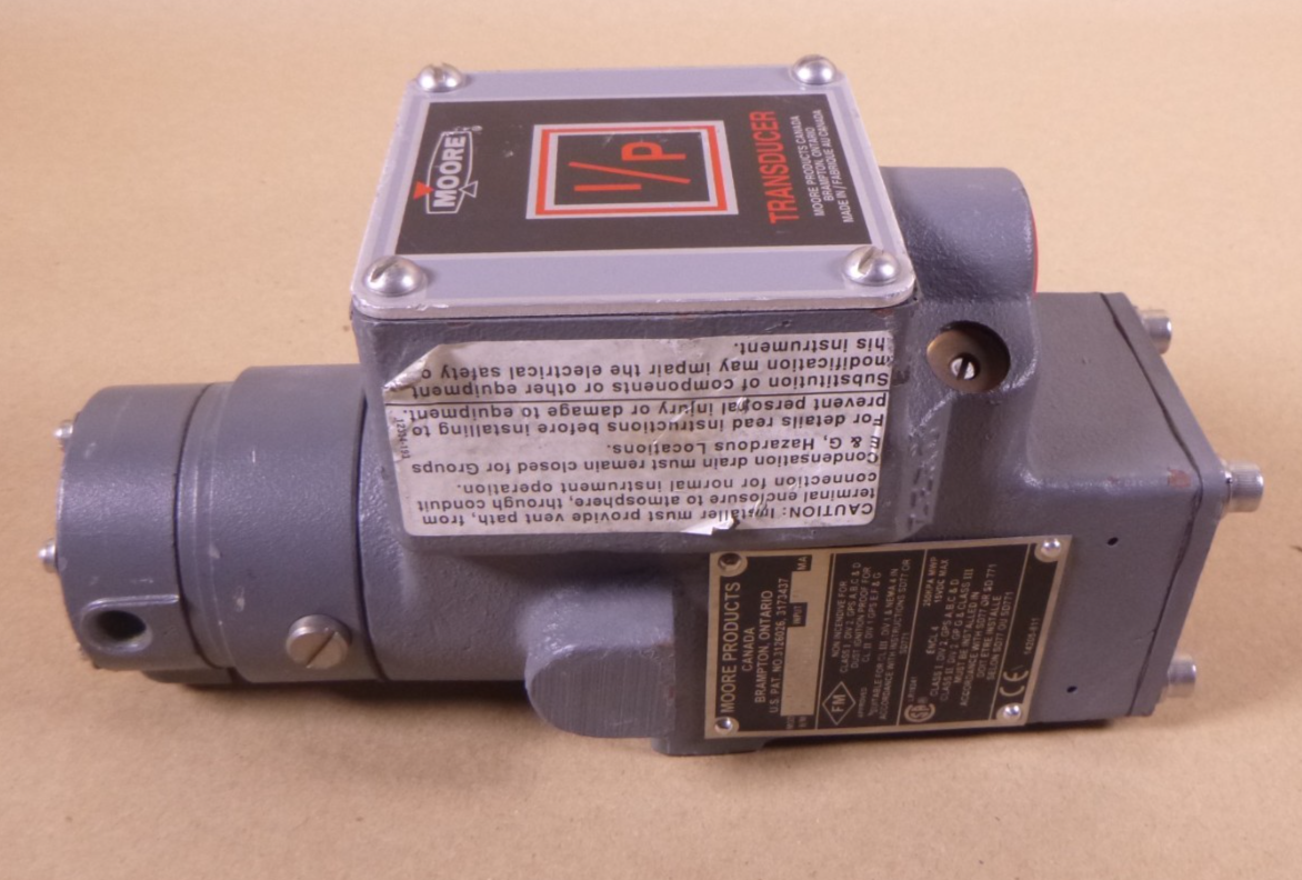 Moore Products 771-16BTF2 CURRENT TO PNEUMATIC TRANSDUCER 4-20MA , 16MA, 15VDC | Industrial MRO Replacement Parts, Manufacturing Machine Parts &amp; Components, Heavy Equipment Parts Supplier