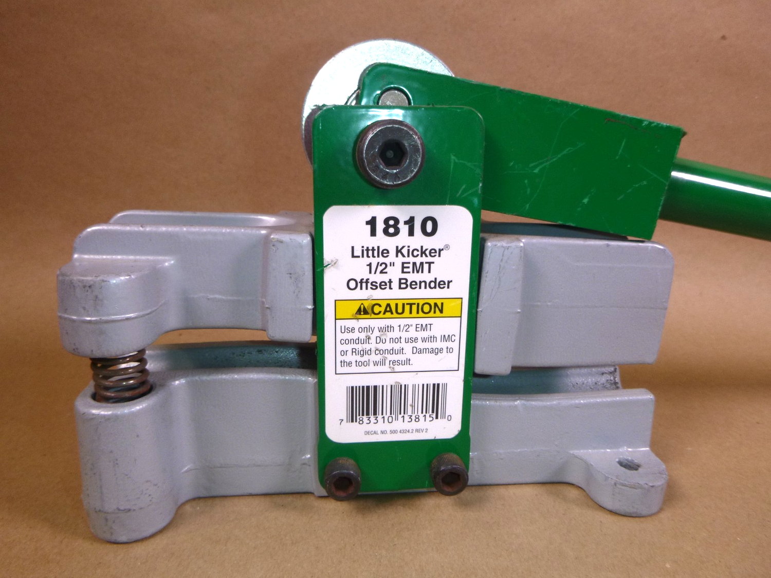 USED Greenlee 1810 Little Kicker Offset Hand Bender 1/2" EMT Conduit Bender | Industrial MRO Tools and Replacement Industrial Equipment Components