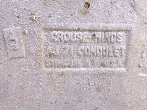Eaton Crouse-Hinds series AJ78 back box, 200A, 2-1/2" One hub, Cast aluminum | Industrial MRO Replacement Parts, Manufacturing Machine Parts & Components, Heavy Equipment Parts Supplier