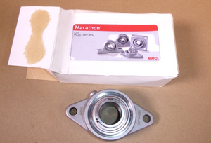 MRC S2F104SSR Cast Stainless Steel Washdown Two-Bolt Flange Bearing 1-1/4" Bore