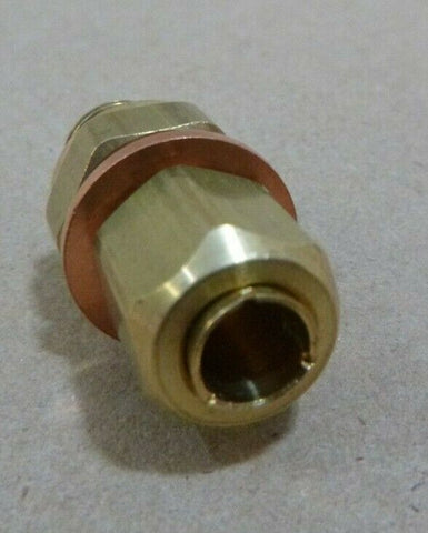 (14 PACK) PARKER 6mm OD x 1/8-28 BSPP BRASS COMPRESSION TUBE MALE CONNECTOR