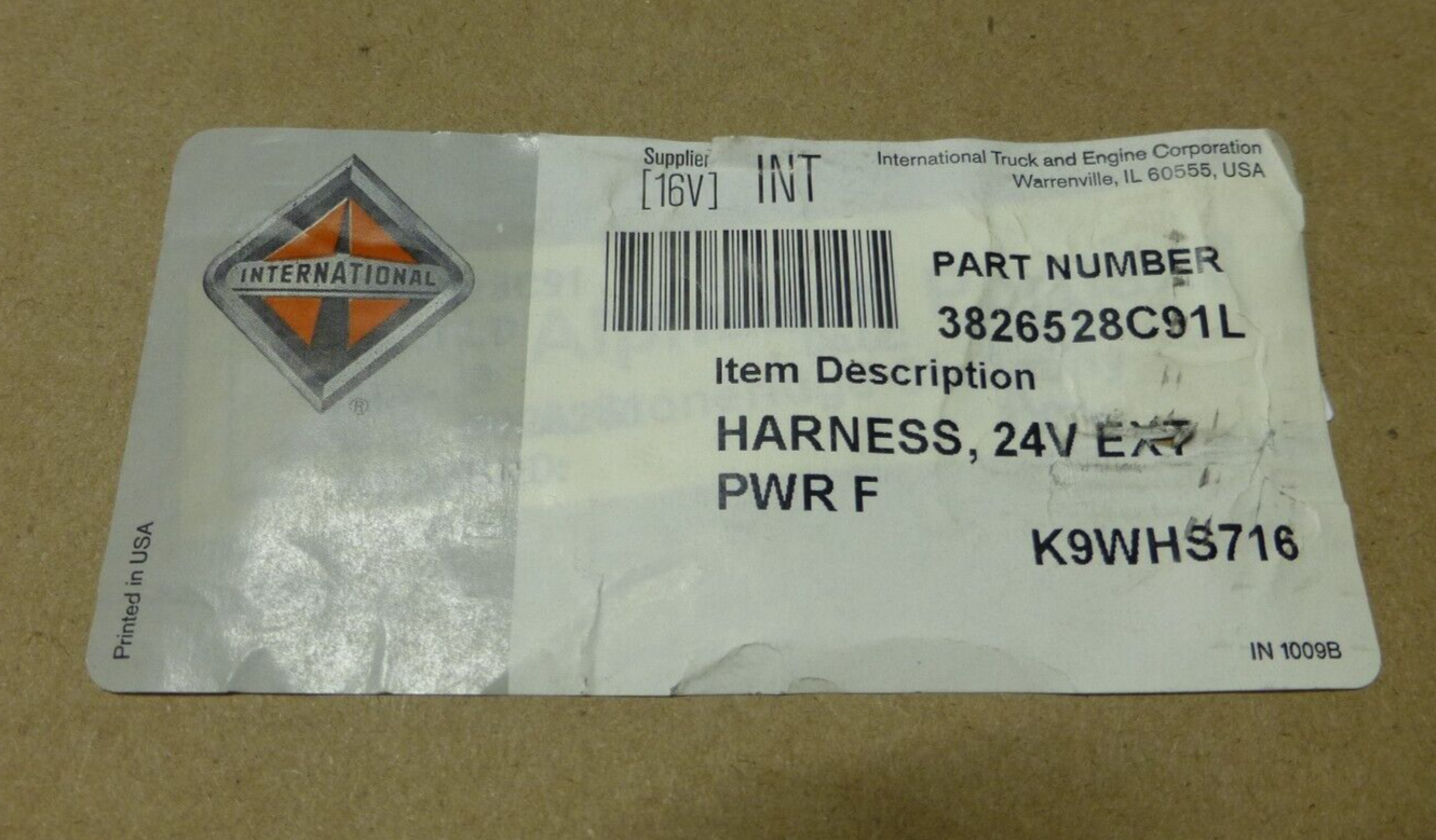 MRAP MAXXPRO DASH 24V EXT POWER HARNESS 3826528C91L INT. 6150-01-568-1652 | Genuine FMTV Replacement Parts, LMTV Parts For Sale and Military Surplus Medium Tactical Vehicle Parts &amp; Components