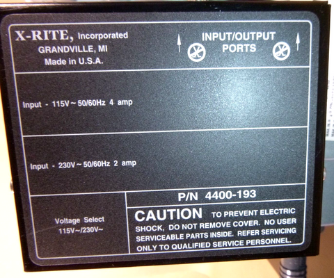 NEW X-Rite Vacuum Pump 4400-193 for Press Scanner IntelliTrax 115/208-230V, 1 PH